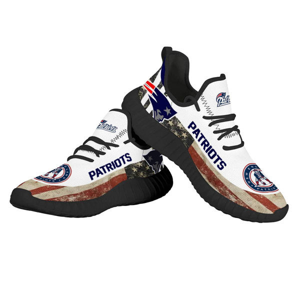 Men's New England Patriots Mesh Knit Sneakers/Shoes 003
